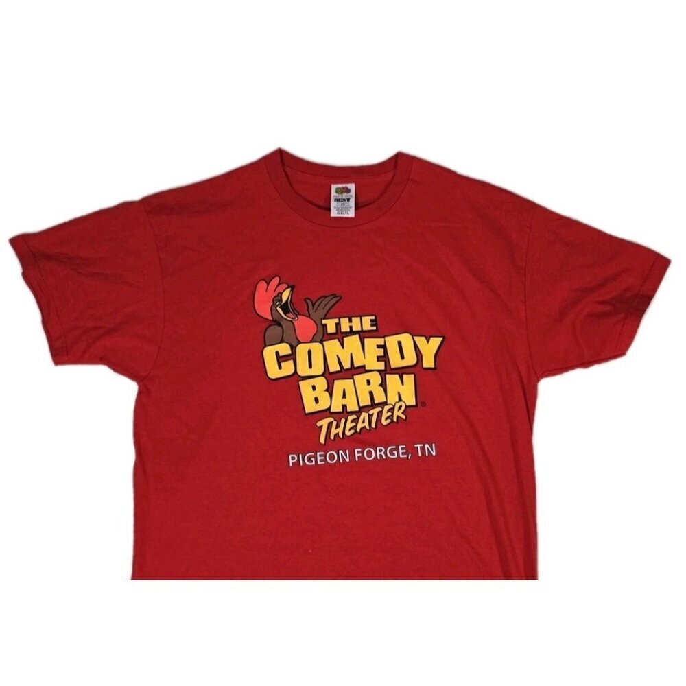 Comedy Barn Theater Pigeon Forge Tennessee Club T-Shirt Mens XL Rooster Chicken - Picture 3 of 7